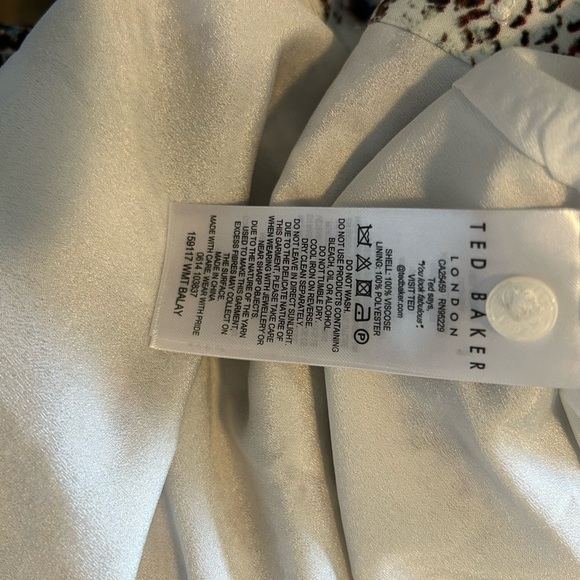 TED Baker Balay Wide Leg Printed Jumpsuit in Quartz - Picture 14 of 15